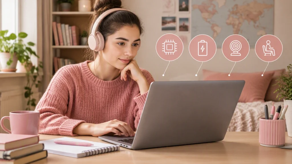 Cách chọn laptop cho học từ xa: Thông số, pin, camera và sự thoải mái